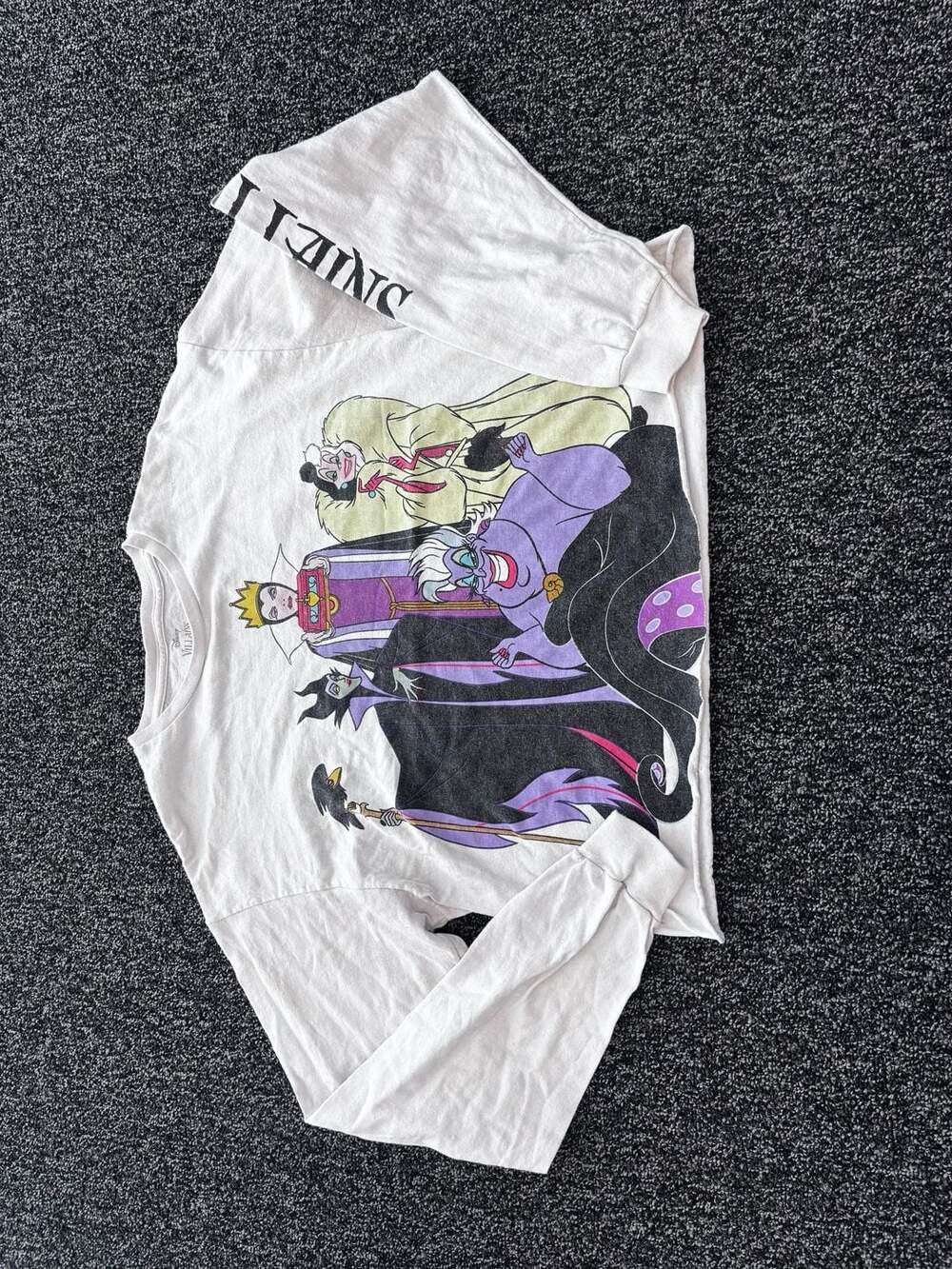 DISNEY M Villains Bad Vibes Hoodie Evil Queen Maleficent Ursula Cruela Sweater